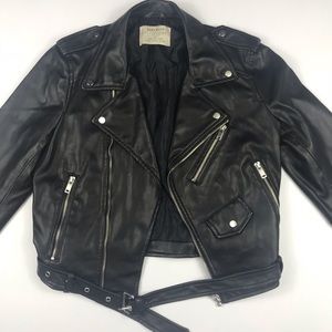 ZARA LEATHER BIKER JACKET